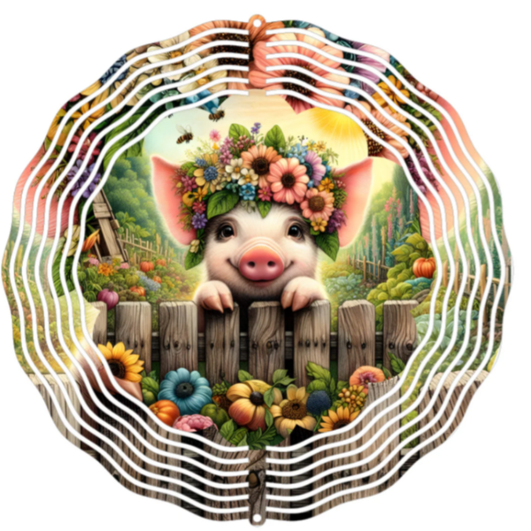 Farmhouse Pig Wind Spinner 🐷