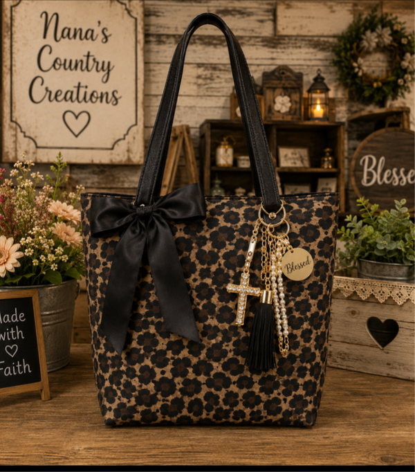 Wild Elegance Leopard Boutique Purse