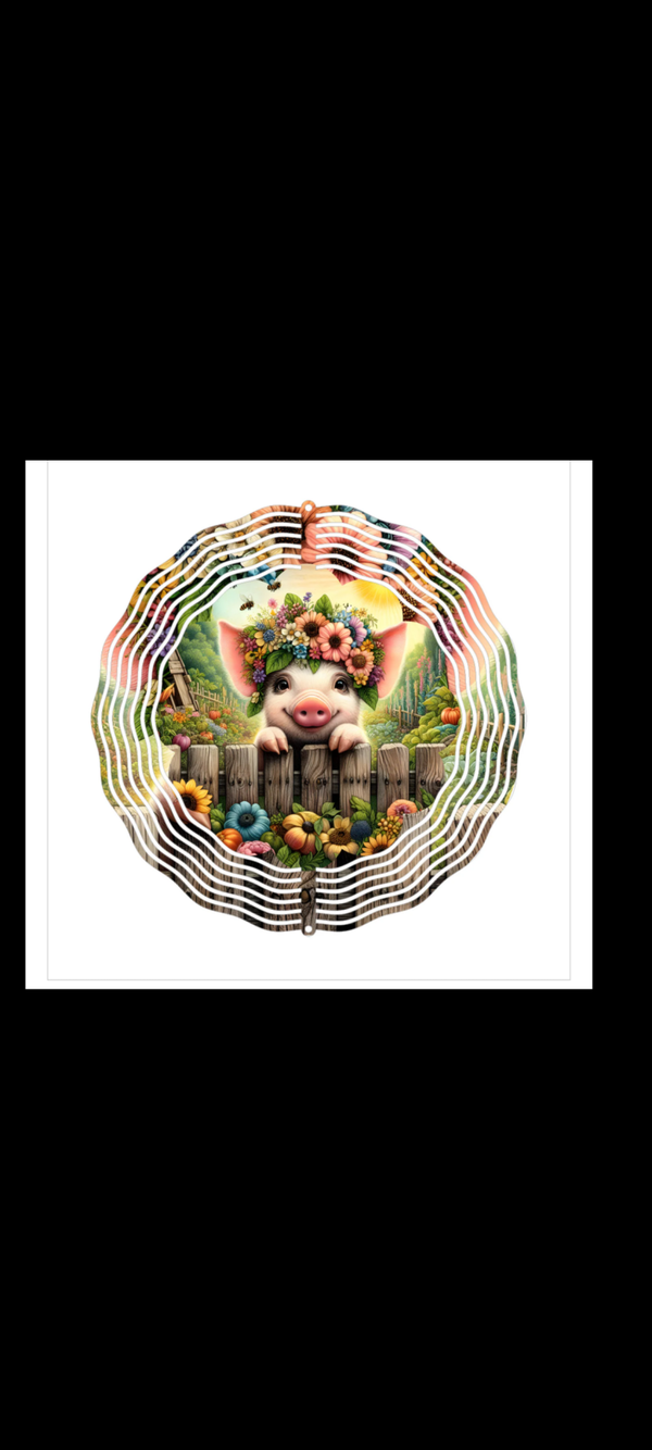 Farmhouse Pig Wind Spinner 🐷