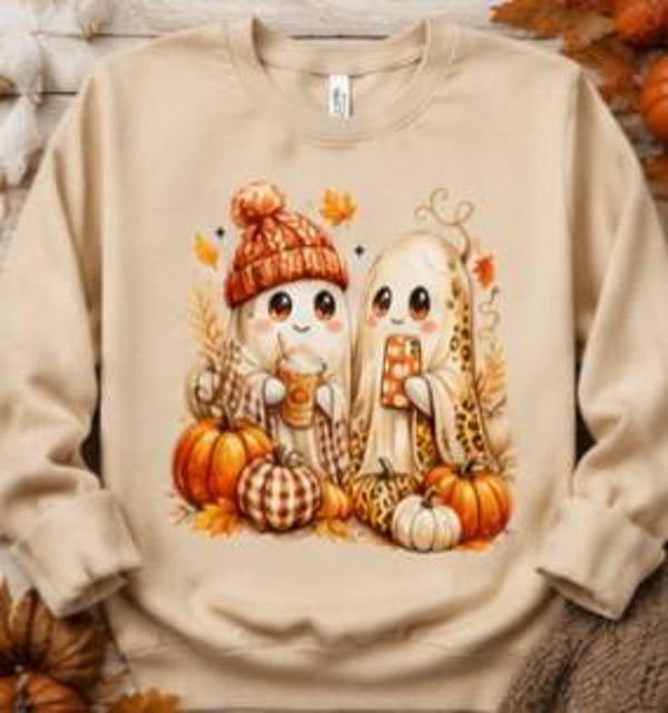 Pumpkin Patch Ghost Friends sweatshirt