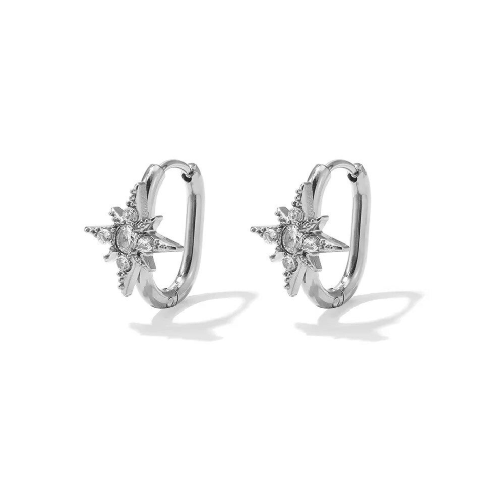Oorbellen Ster Diamant