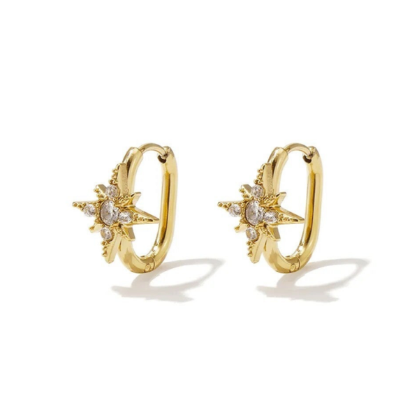 Oorbellen Ster Diamant