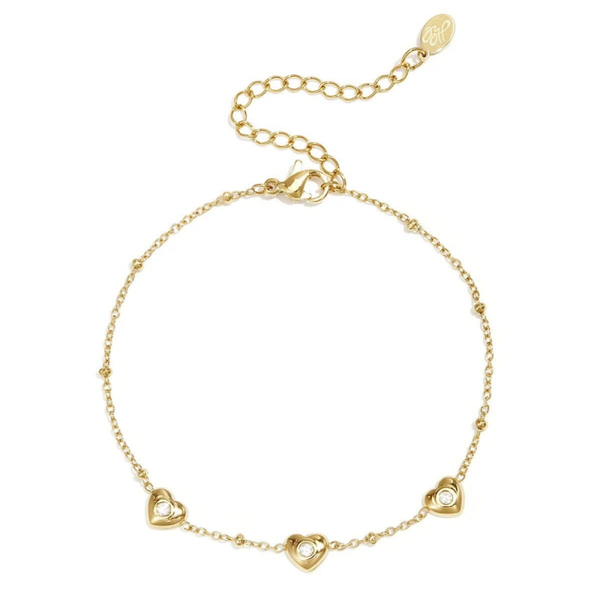 Armband Hartjes Steen