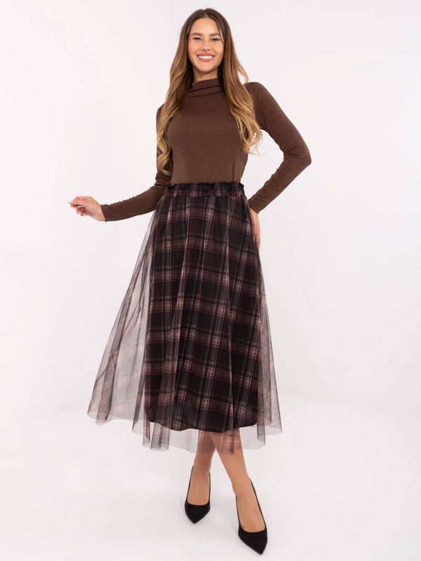 Tulle Checkered Skirt