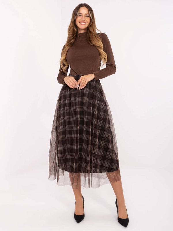 Tulle Checkered Skirt
