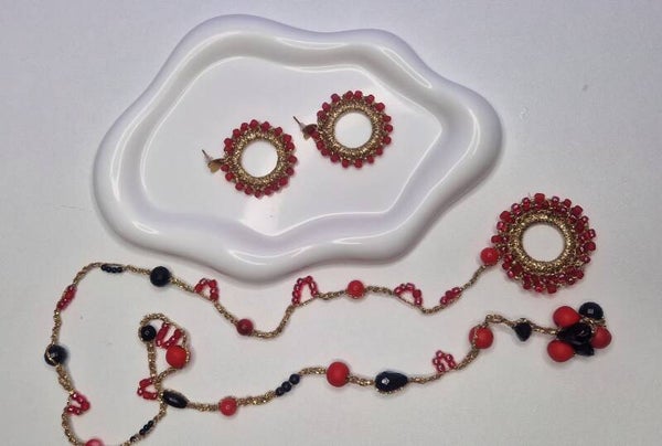 Rubin Noir Schmuckset