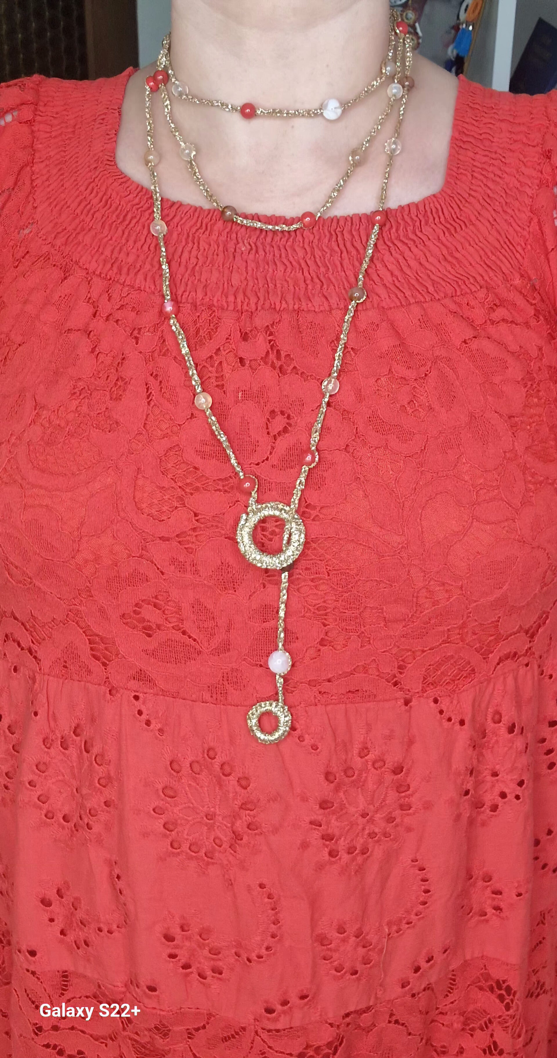 Golden Crocket  Elegance Necklance