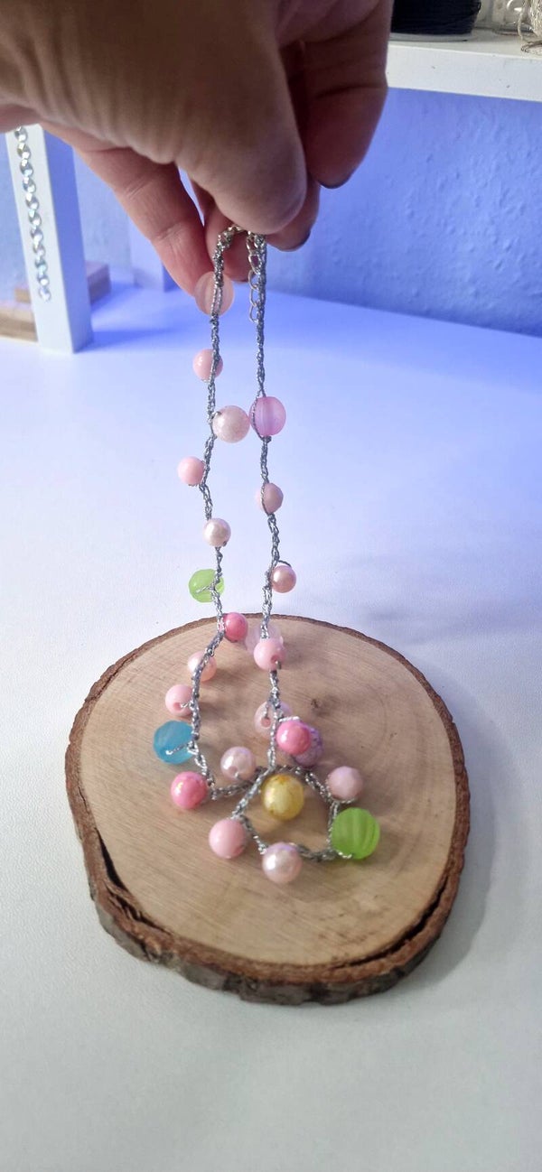 Summer Colors Crochet Necklace   Sommerfarben Häkelkette