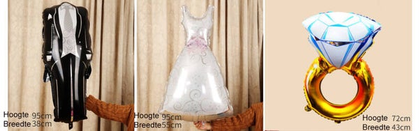 N020 Aluminiumfolie ballonnen decoratie set