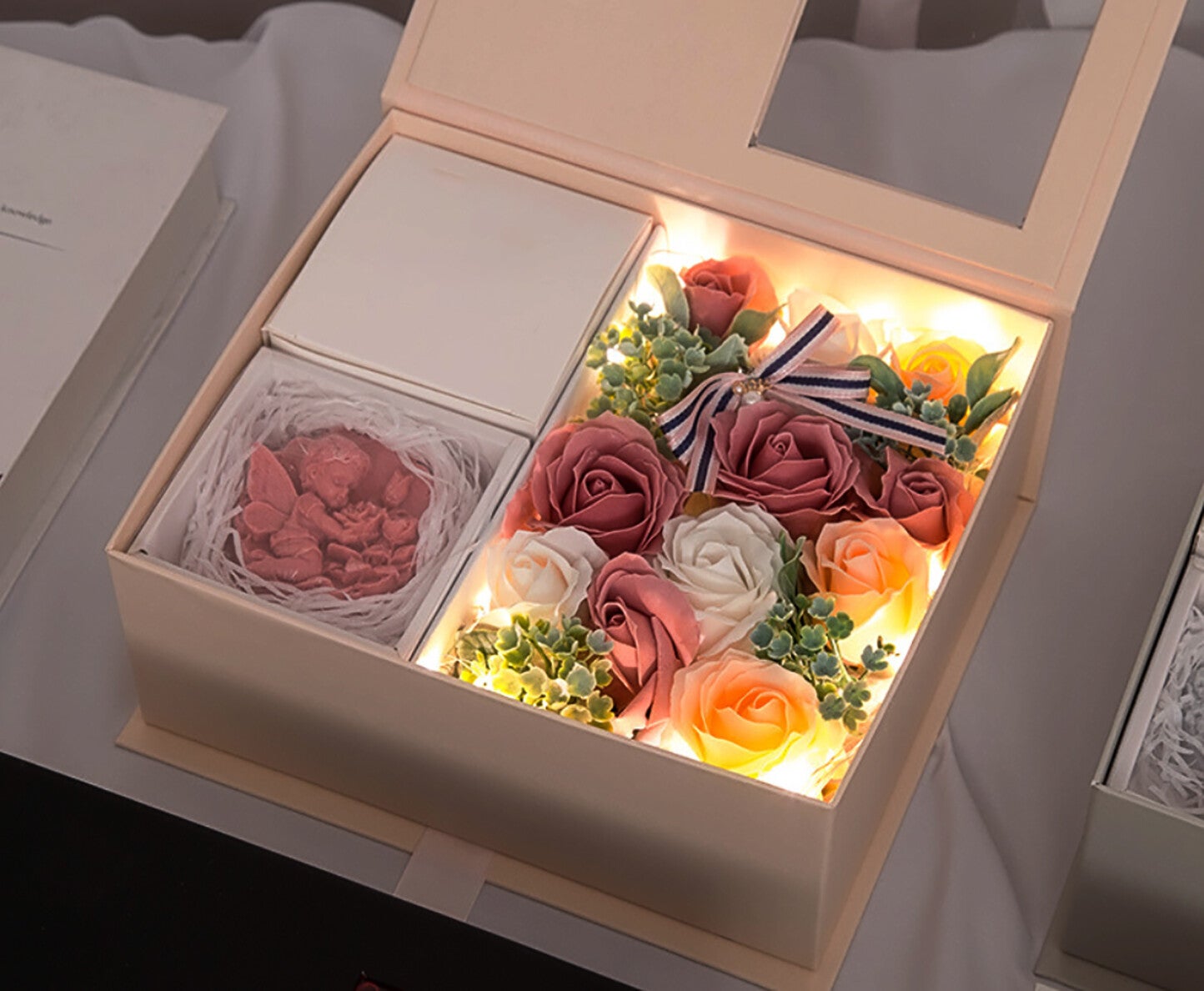 IDO004 Cadeauset met Rooszeepjes