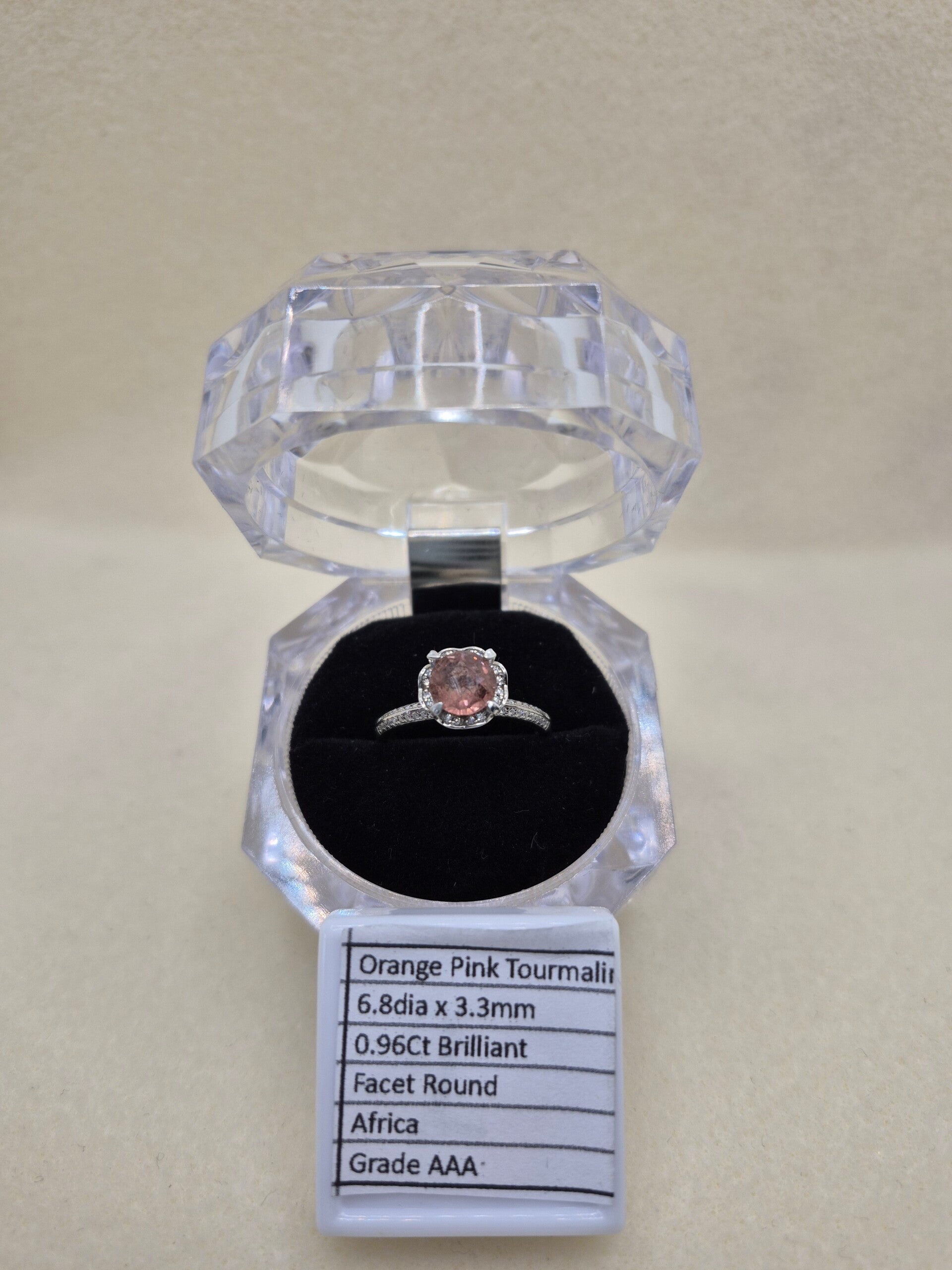 Orange Pink Tourmaline