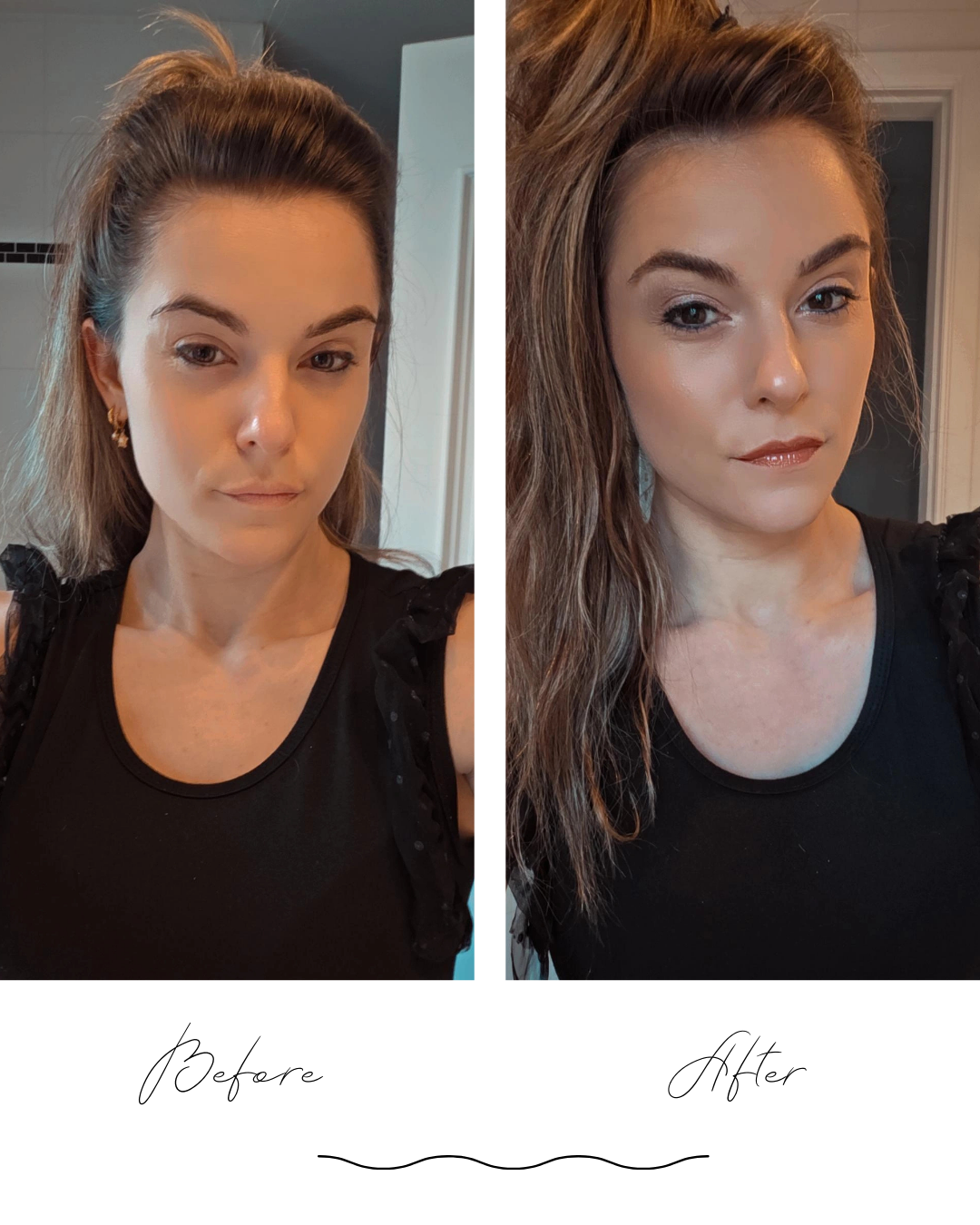 Inclinic Make-up Voor en na foto Dolizo By Donnya in Nijlen