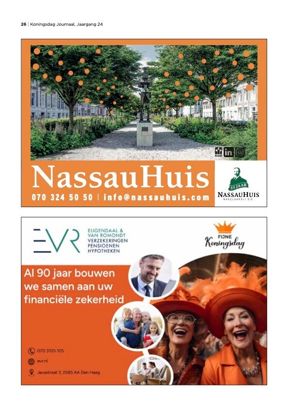 1/2 pagina advertentie Koningsdag Magazine