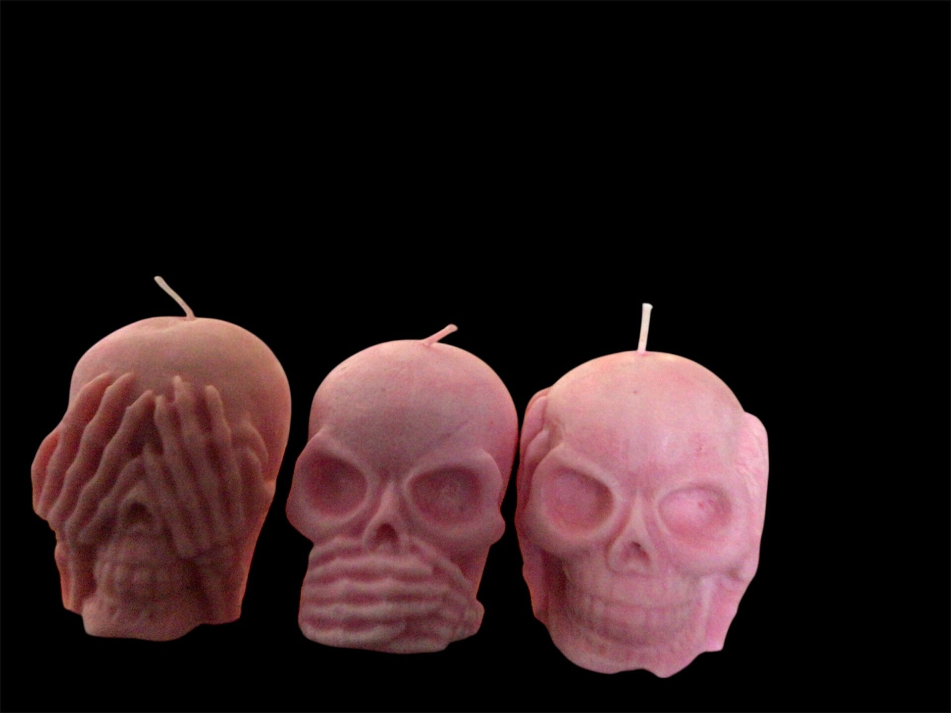 Floretta’s Handmade see No Evil, hear No Evil, speak No Evil Candles