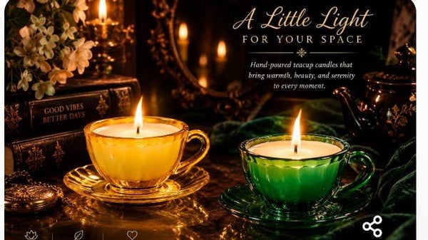 Floretta’s Handmade teacup candles