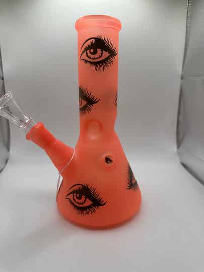 Glass 8inc eyes bubble bong