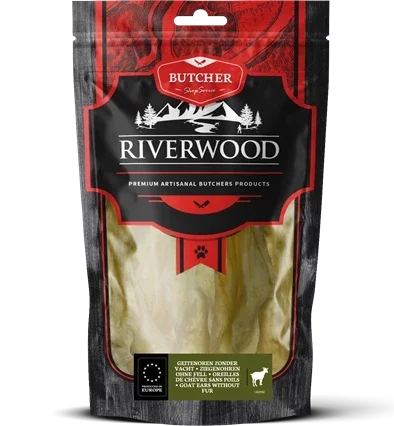 Riverwood  Geitenoren zonder vacht 100 gram