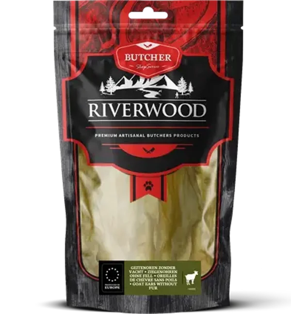 Riverwood  Geitenoren zonder vacht 100 gram