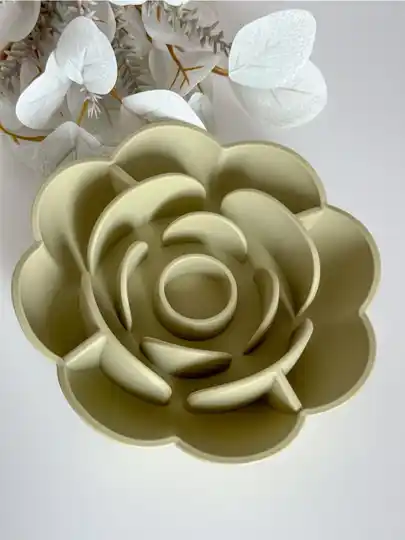 Slowfeeder Bowl Rose voor honden en katten