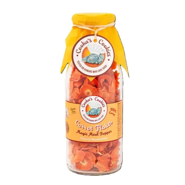 Cookas Cookies Carrot Chips - Luchtgedroogde maaltijdtoppers