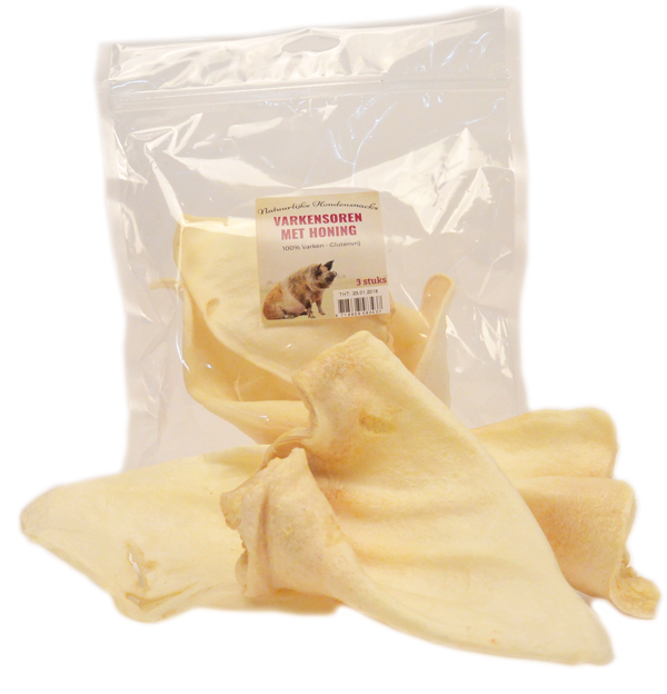 Varkensoren wit per 3 verpakt