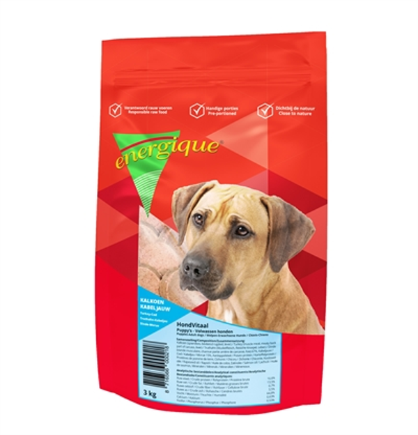 Energique Hondvitaal Kalkoen / Kabeljauw 3kg