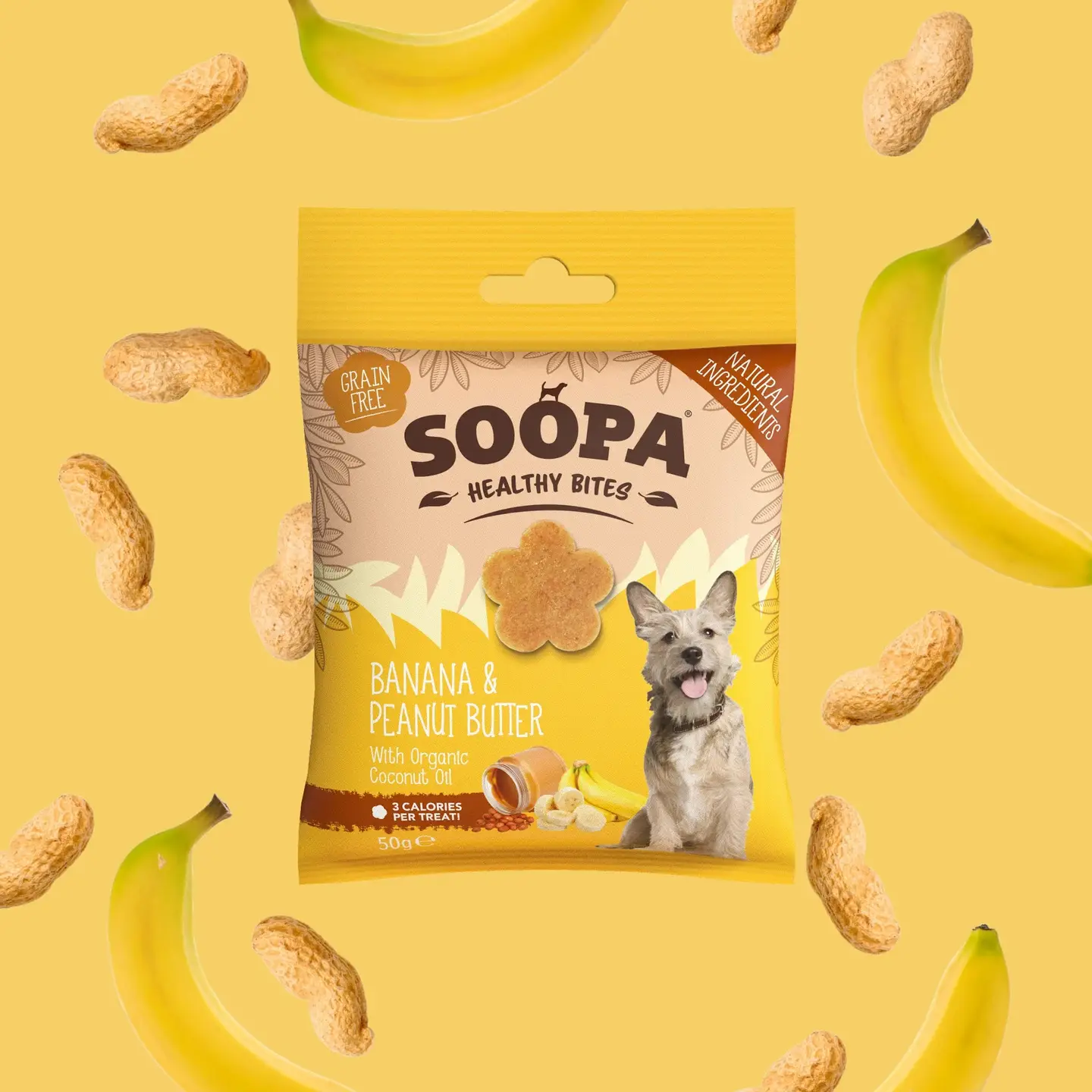 SOOPA Healthy bites Banaan met pindakaas