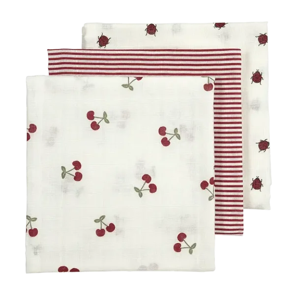 Hydrofiele doeken - Girly Garden Multicolor - 70x70cm - 3-pack