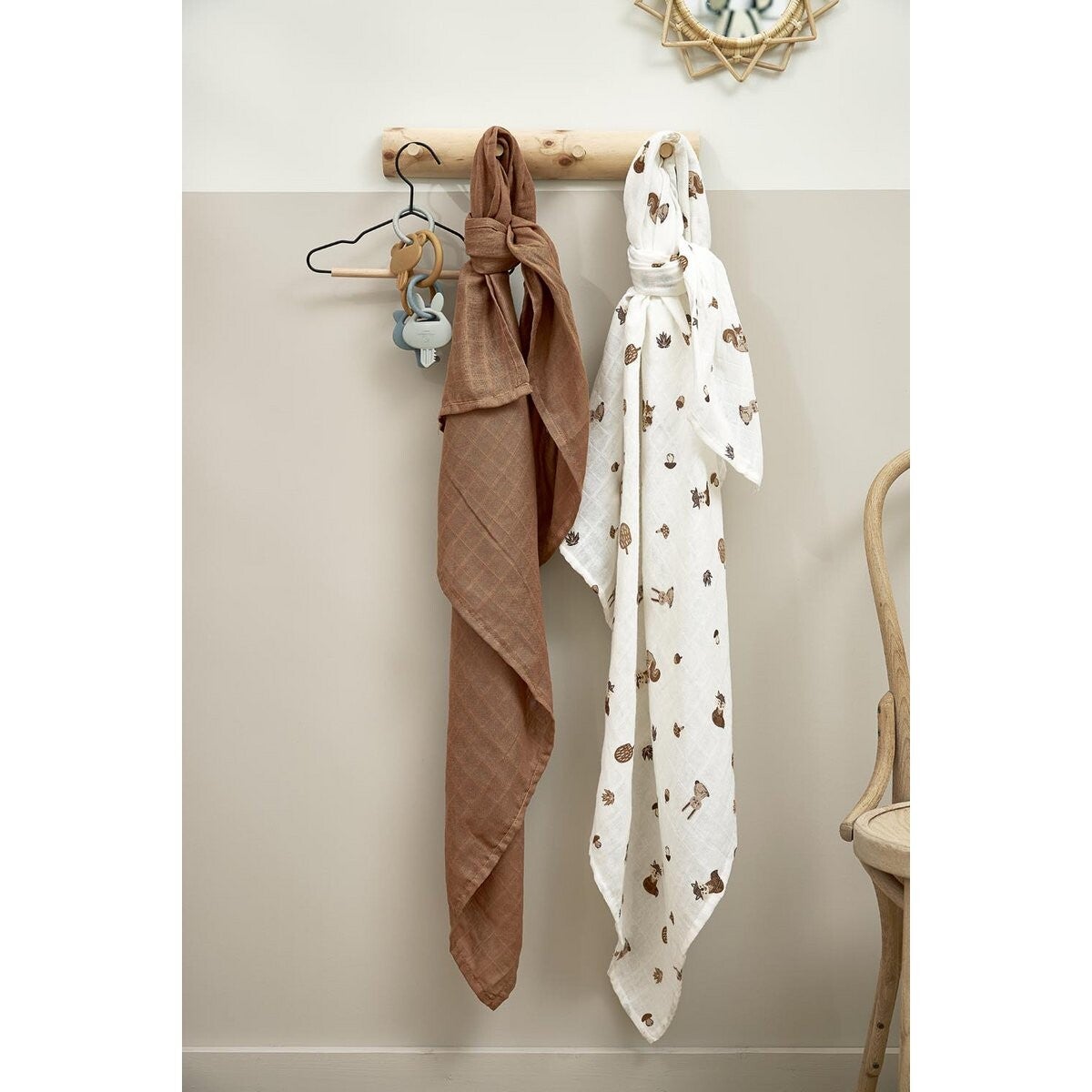 Hydrofiele doeken Forest Animals Toffee - 3-pack