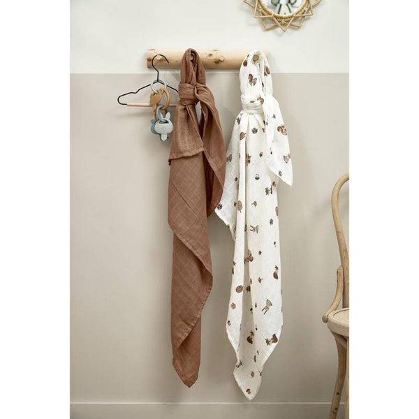 Hydrofiele doeken Forest Animals Toffee - 3-pack