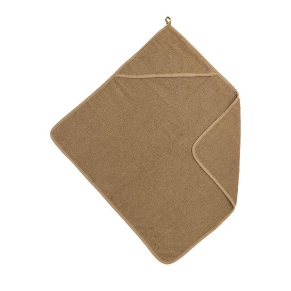 Meyco  - Baby Uni badcape - badstof - toffee - 75x75cm
