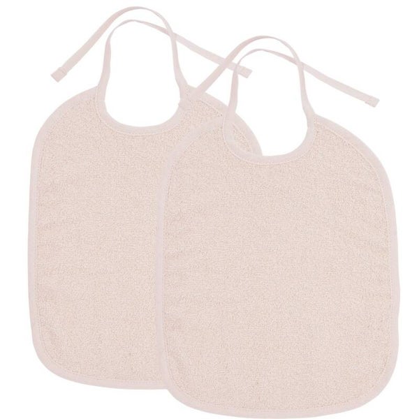 Meyco - Slab met striksluiting Soft Pink 25x34cm - 2-Pack