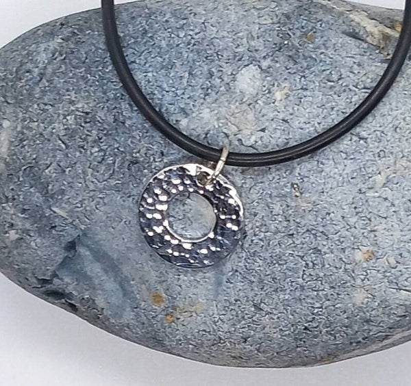 Hammered Washer Pendant