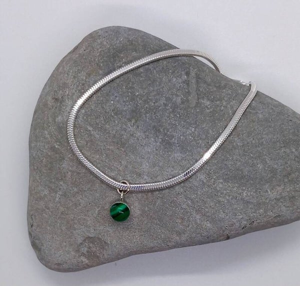 Malachite Snake Chain Bracelet