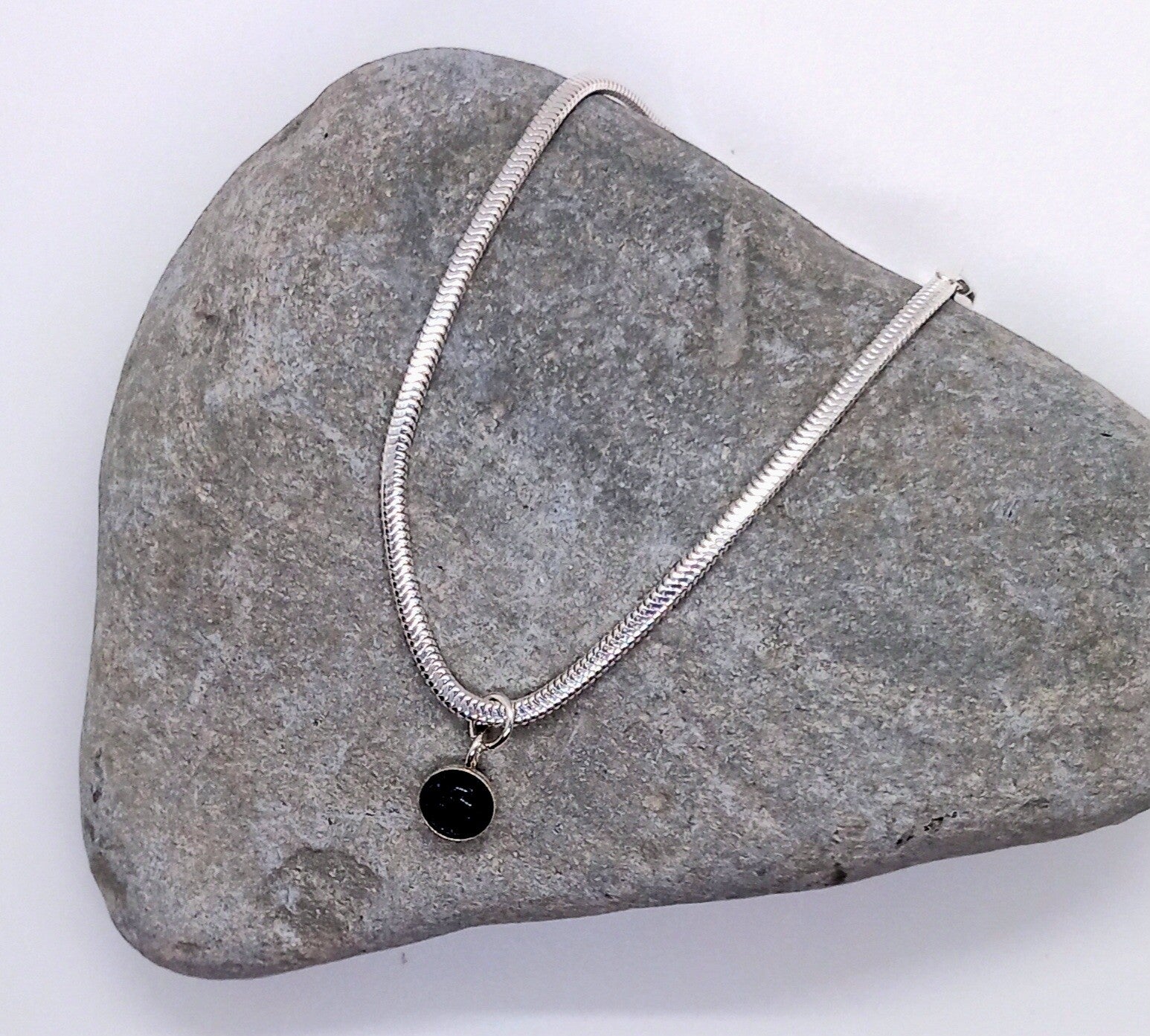 Blue Sandstone Snake Chain Bracelet