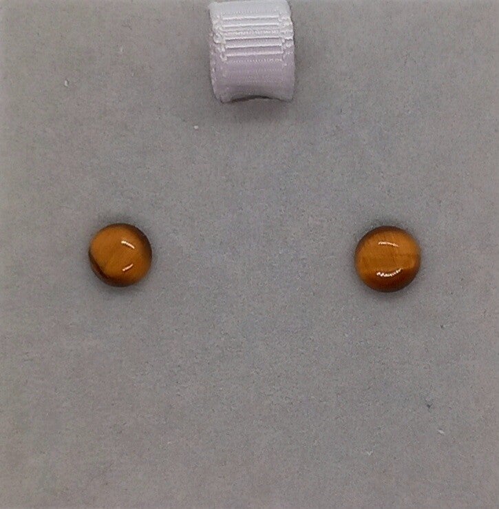 Tiger's Eye Studs