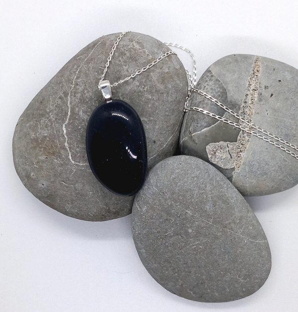 Blue Goldstone Pendant