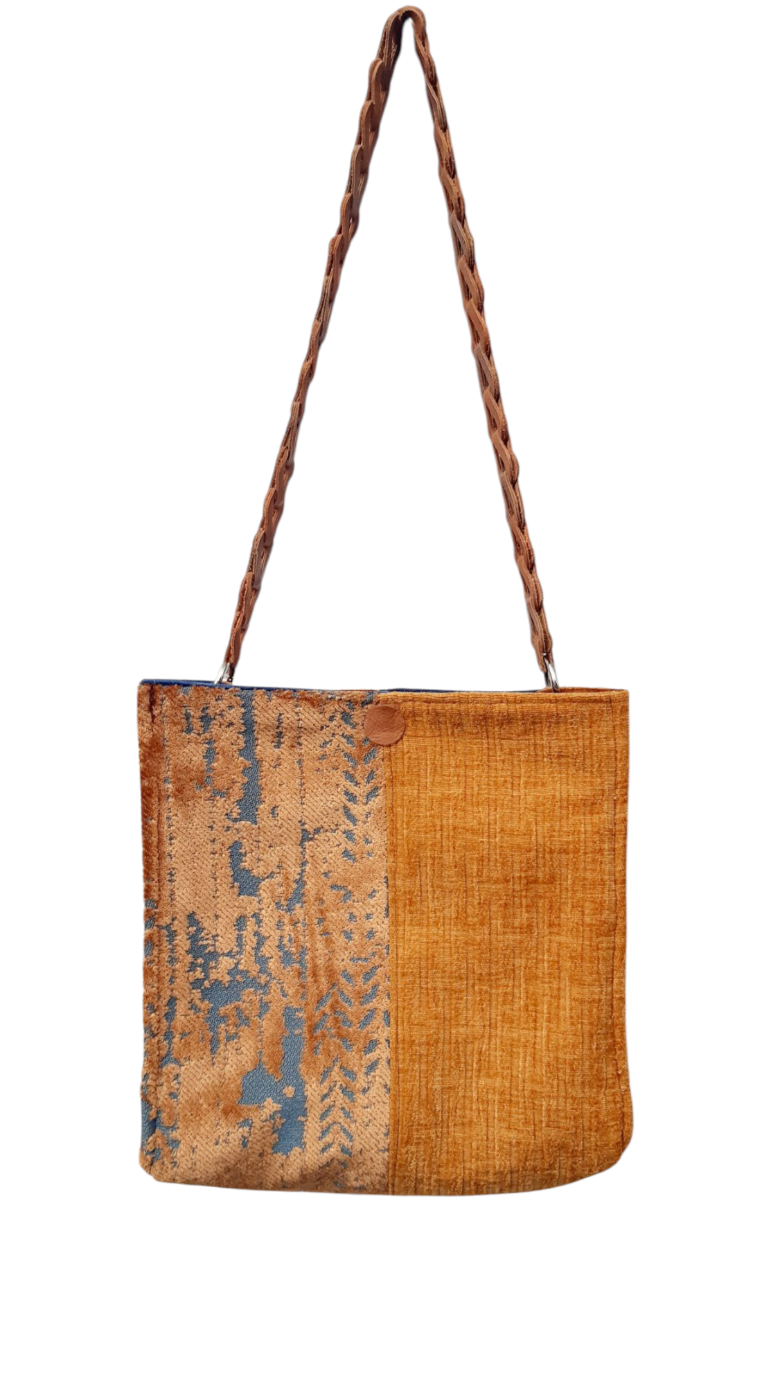 Tas Chloë Cognac/blauw