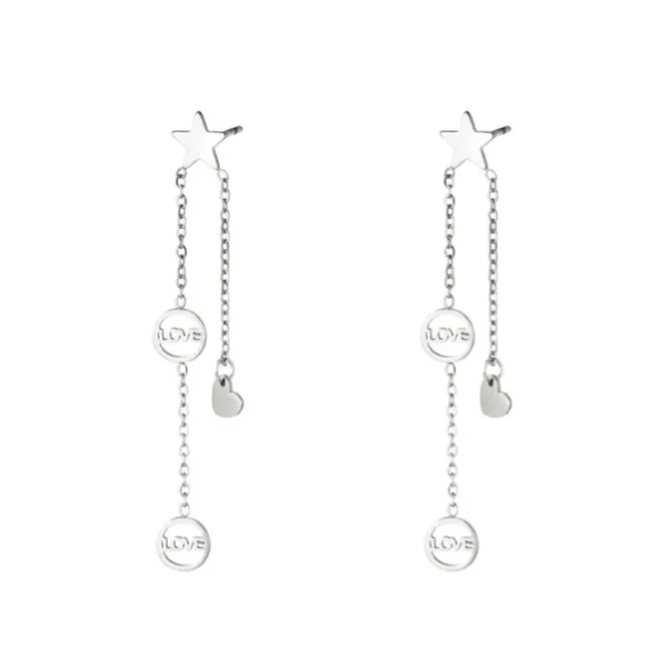 Falling Star Love Earrings
