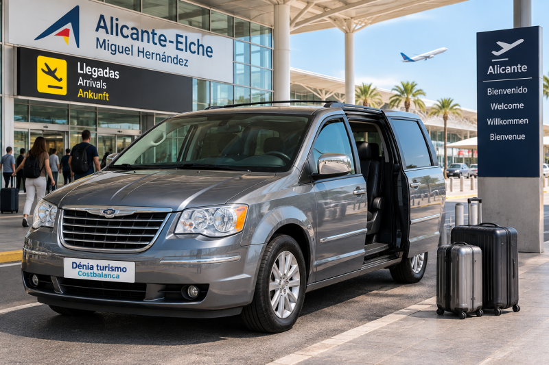 Transfer Aeropuerto Alicante Dénia - Dénia Turismo Costa Blanca