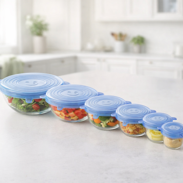 Klikvers Ronde Siliconen Deksels – Mix Set (6 maten)