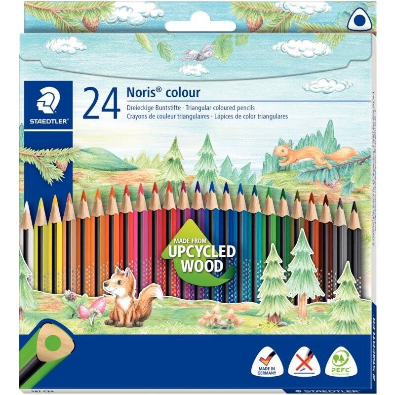 Étui de 24 crayons de couleur Noris Colour 187 Staedtler