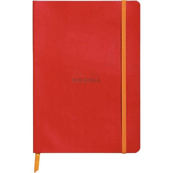 Carnet Rhodiarama Rhodia A5, 160 pages lignées, coquelicot
