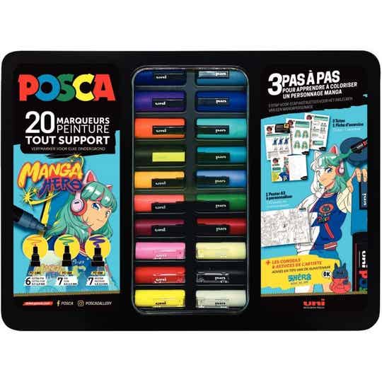 Malette 20 Posca Manga