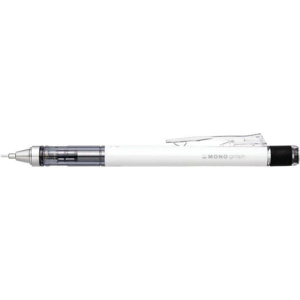 Porte-mines Tombow Mono Graph, mine 0,7 mm, blanc