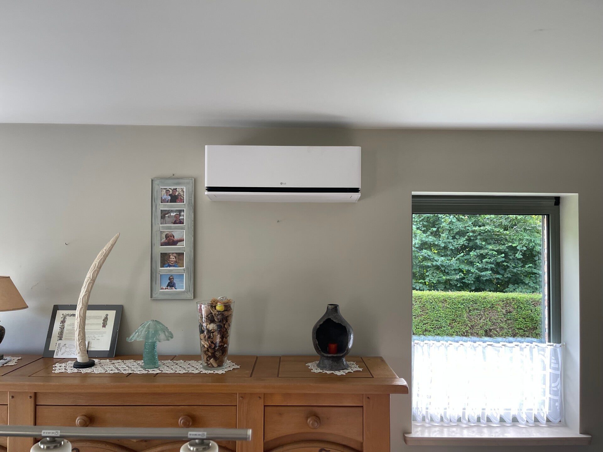 LG airco in woonkamer