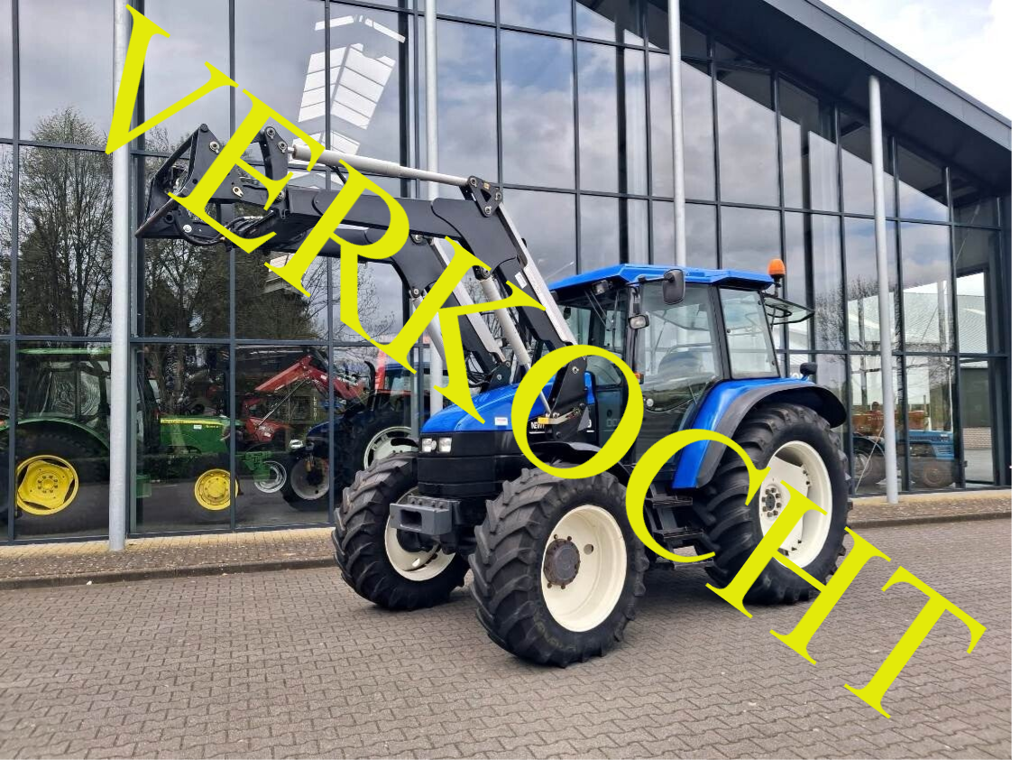 New Holland TS 100SLE + frontlader (6200u)