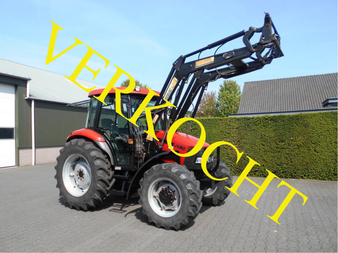 Case-IH JX 80 + Stoll Robust frontlader