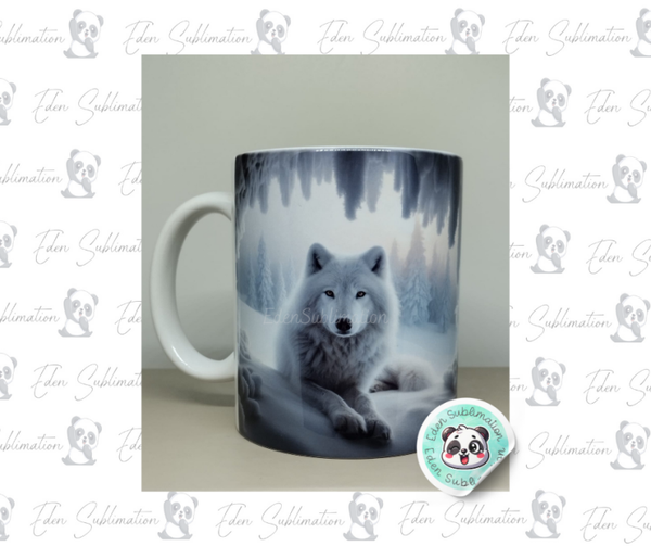 Mug Loup Blanc – Forêt d’Hiver