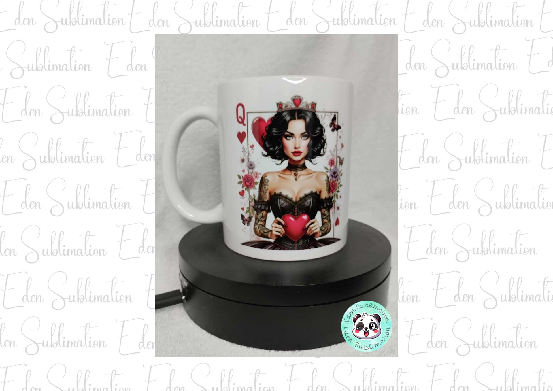 Mug dame de cœur gothique